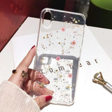 Transparent Real Dried Flower Phone Case Back Cover - iPhone 12 Pro Max/12 Pro/12/12 Mini/SE/11 Pro Max/11 Pro/11/XS Max/XR/XS/X/8 Plus/8 - halloladies