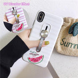 UV Discoloration Car Holder Magnetic Hide Ring Holder Stand Phone Case Back Cover for iPhone 11 Pro Max/11 Pro/11/XS Max/XR/XS/X/8 Plus/8 - halloladies