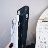 Shockproof Marble Pattern Soft Phone Case Back Cover - iPhone 11/11 Pro/11 Pro Max/XS Max/XR/XS/X/8 Plus/8/7 Plus/7 - halloladies