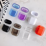 Airpods Transparent Wireless Bluetooth Earphone Cases - Solid Color - halloladies