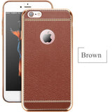 Luxury 3D Leather Retro Soft TPU Silicone Phone Case Back Cover for iPhone 11 Pro Max/11 Pro/11/XS Max/XR/XS/X/8 Plus/8/7 Plus/7 - halloladies