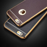 Luxury 3D Leather Retro Soft TPU Silicone Phone Case Back Cover for iPhone 11 Pro Max/11 Pro/11/XS Max/XR/XS/X/8 Plus/8/7 Plus/7 - halloladies