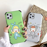 Cute Cartoon Biu Biu Phone Case Back Cover for iPhone 11 Pro Max/11 Pro/11/XS Max/XR/XS/X/8 Plus/8/7 Plus/7 - halloladies