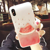 3D Relief Watermelon Soft TPU Phone Case Back Cover for iPhone 11/11 Pro/11 Pro Max/XS Max/XR/XS/X/8 Plus/8/7 Plus/7 - halloladies