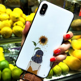 Cute Girls Relief Matte Soft Phone Case Back Cover - iPhone 11/11 Pro/11 Pro Max/XS Max/XR/XS/X/8 Plus/8/7 Plus/7 - halloladies