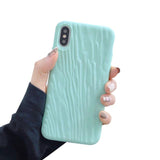 Simple Candy Color Quicksand Texture Surface Soft Phone Case Back Cover - iPhone 11/11 Pro/11 Pro Max/XS Max/XR/XS/X/8 Plus/8/7 Plus/7 - halloladies