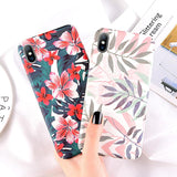Vintage Flower Leaf Phone Case Back Cover - iPhone 11 Pro Max/11 Pro/11/XS Max/XR/XS/X/8 Plus/8 - halloladies