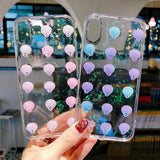 Cute 3D Shell Transparent Phone Case Back Cover - iPhone XS Max/XR/XS/X/8 Plus/8/7 Plus/7/6s Plus/6s/6 Plus/6 - halloladies