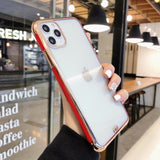 Transparent Electroplated Matte Soft Phone Case Back Cover for iPhone 12 Pro Max/12 Pro/12/12 Mini/SE/11 Pro Max/11 Pro/11/XS Max/XR/XS/X/8 Plus/8 - halloladies