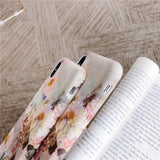 Retro Watercolour Flower iPhone Case Back Cover for iPhone 11 Pro Max/11 Pro/11/XS Max/XR/XS/X/8 Plus/8/7 Plus/7 - halloladies