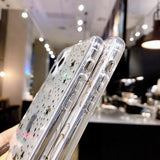Clear Electroplated Dot Star Love Heart Phone Case Back Cover - iPhone 12 Pro Max/12 Pro/12/12 Mini/SE/11 Pro Max/11 Pro/11/XS Max/XR/XS/X/8 Plus/8 - halloladies