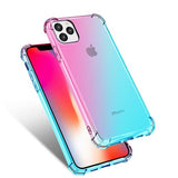 Luxury Corner Bubble Gradient Soft TPU Phone Case Back Cover for iPhone 11/11 Pro/11 Pro Max/XS Max/XR/XS/X/8 Plus/8/7 Plus/7 - halloladies