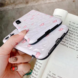 Cute Simple Diamond Pattern Little Love Heart Phone Case Back Cover for iPhone 11 Pro Max/11 Pro/11/XS Max/XR/XS/X/8 Plus/8/7 Plus/7 - halloladies