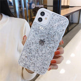 Glitter Gold Foil Candy Color Frame Soft Phone Case Back Cover - iPhone 11/11 Pro/11 Pro Max/XS Max/XR/XS/X/8 Plus/8/7 Plus/7 - halloladies