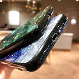 Glitter Marble Silver Foil Shell Soft TPU Phone Case Back Cover for iPhone 11/11 Pro/11 Pro Max/XS Max/XR/XS/X/8 Plus/8/7 Plus/7 - halloladies