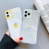 Simple Love Heart Transparent Shockproof Bumper Soft Phone Case Back Cover - iPhone 11/11 Pro/11 Pro Max/XS Max/XR/XS/X/8 Plus/8/7 Plus/7 - halloladies