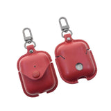 Solid Color Leather Key Chain Wireless Bluetooth Earphone Cases -Airpods Pro - halloladies