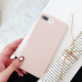 Liquid Silicone Soft Phone Case Back Cover for iPhone XS Max/XR/XS/X/8 Plus/8/7 Plus/7/6s Plus/6s/6 Plus/6 - halloladies