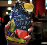 Art Star Cartoon Paint Phone Case Soft Back Cover for iPhone 12 Pro Max/12 Pro/12/12 Mini/SE/11 Pro Max/11 Pro/11/XS Max/XR/XS/X/8 Plus/8 - halloladies