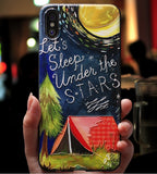 Art Star Cartoon Paint Phone Case Soft Back Cover for iPhone 12 Pro Max/12 Pro/12/12 Mini/SE/11 Pro Max/11 Pro/11/XS Max/XR/XS/X/8 Plus/8 - halloladies