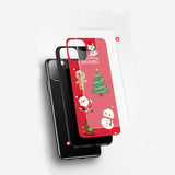Cartoon Christmas Tempered Glass Phone Case Back Cover - iPhone 11/11 Pro/11 Pro Max/XS Max/XR/XS/X/8 Plus/8/7 Plus/7 - halloladies