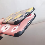 Cute Flower Painting Corner Protection Matte Phone Case Back Cover - iPhone XS Max/XR/XS/X/8 Plus/8/7 Plus/7/6s Plus/6s/6 Plus/6 - halloladies