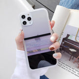 Shining Powder Contrast Color Transparent Electroplate Soft Phone Case Back Cover - iPhone 11/11 Pro/11 Pro Max/XS Max/XR/XS/X/8 Plus/8/7 Plus/7 - halloladies