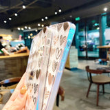 Cute Electroplating Golden Love Heart Soft Phone Case for iPhone 12 Pro Max/12 Pro/12/12 Mini/SE/11 Pro Max/11 Pro/11/XS Max/XR/XS/X/8 Plus/8