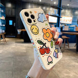 Cute Side Doodle Animal Couple Phone Case - side