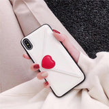 Fashion Love Heart Leather Wallet Phone Case Back Cover - iPhone 11 Pro Max/11 Pro/11/XS Max/XR/XS/X/8 Plus/8/7 Plus/7/6s Plus/6s/6 Plus/6 - halloladies