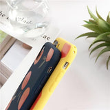 Retro Cartoon Fruit Orange Peach Phone Case Back Cover for iPhone XS Max/XR/XS/X/8 Plus/8/7 Plus/7/6s Plus/6s/6 Plus/6 - halloladies