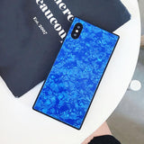 Luxury Square Glossy Shell Conch Pattern Phone Case Back Cover - iPhone XS Max/XR/XS/X/8 Plus/8/7 Plus/7/6s Plus/6s/6 Plus/6 - halloladies