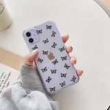 Colorful Butterfly Transparent Soft Phone Case Back Cover - iPhone 12 Pro Max/12 Pro/12/12 Mini/SE/11 Pro Max/11 Pro/11/XS Max/XR/XS/X/8 Plus/8 - halloladies