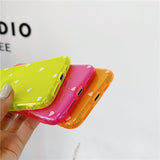 Simple Love Heart Shockproof Fluorescent Soft Phone Case Back Cover - iPhone 12 Pro Max/12 Pro/12/12 Mini/SE/11 Pro Max/11 Pro/11/XS Max/XR/XS/X/8 Plus/8 - halloladies