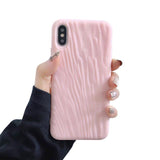 Simple Candy Color Quicksand Texture Surface Soft Phone Case Back Cover - iPhone 11/11 Pro/11 Pro Max/XS Max/XR/XS/X/8 Plus/8/7 Plus/7 - halloladies