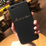 Simple Graffiti Letter Love Always in My Heart Couples Matte Soft Phone Case Back Cover for iPhone 11/11 Pro/11 Pro Max/XS Max/XR/XS/X/8 Plus/8/7 Plus/7 - halloladies