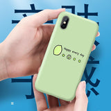 Carton Green Avocado Lemon Soft Phone Case Back Cover - iPhone 11/11 Pro/11 Pro Max/XS Max/XR/XS/X/8 Plus/8/7 Plus/7 - halloladies