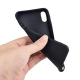 White Black Matte Soft Phone Case Back Cover - iPhone 12 Pro Max/12 Pro/12/12 Mini/SE/11 Pro Max/11 Pro/11/XS Max/XR/XS/X/8 Plus/8 - halloladies