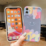 Cute Cartoon Watercolor Smile iPhone Case