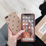 Solid Color Love Heart Soft TPU Phone Case Back Cover for iPhone 12 Pro Max/12 Pro/12/12 Mini/SE/11 Pro Max/11 Pro/11/XS Max/XR/XS/X/8 Plus/8 - halloladies