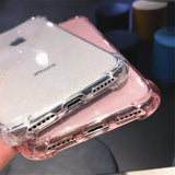 Fashion Glitter Powder Shining Silicone Phone Case Back Cover for iPhone 11 Pro Max/11 Pro/11/XS Max/XR/XS/X/8 Plus/8/7 Plus/7/6s Plus/6s/6 Plus/6 - halloladies