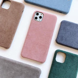 Winter Warm Furry Solid Color Soft Phone Case Back Cover for iPhone 12 Pro Max/12 Pro/12/12 Mini/SE/11 Pro Max/11 Pro/11/XS Max/XR/XS/X/8 Plus/8 - halloladies