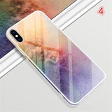 Color Edge Glossy Tempered Glass Phone Case Back Cover for iPhone 11 Pro Max/11 Pro/11/XS Max/XR/XS/X/8 Plus/8 - halloladies