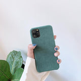 Winter Warm Furry Solid Color Soft Phone Case Back Cover for iPhone 12 Pro Max/12 Pro/12/12 Mini/SE/11 Pro Max/11 Pro/11/XS Max/XR/XS/X/8 Plus/8 - halloladies