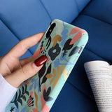 Cute Watercolor Flower Matte Hard PC Phone Case Back Cover for iPhone XS Max/XR/XS/X/8 Plus/8/7 Plus/7/6s Plus/6s/6 Plus/6 - halloladies