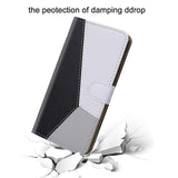 Three Colors Patchwork Flip Stand Wallet Phone Case Back Cover - iPhone 11/11 Pro/11 Pro Max/XS Max/XR/XS/X/8 Plus/8/7 Plus/7 - halloladies