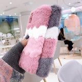 Cute Warm Furry Fluffy Phone Case Back Cover - iPhone 11 Pro Max/11 Pro/11/XS Max/XR/XS/X/8 Plus/8/7 Plus/7 - halloladies