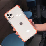 Shockproof Bumper Transparent Soft Phone Case Back Cover - iPhone 12 Pro Max/12 Pro/12/12 Mini/SE/11 Pro Max/11 Pro/11/XS Max/XR/XS/X/8 Plus/8 - halloladies