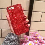 Fashion Sparkle Glitter Powder Sequins Diamond Phone Case Back Cover - iPhone 11 Pro Max/11 Pro/11/XS Max/XR/XS/X/8 Plus/8/7 Plus/7/6s Plus/6s/6 Plus/6us/6s/6 Plus/6 - halloladies