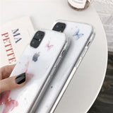 Butterfly Glitter Star Clear Soft Phone Case Back Cover for iPhone 12 Pro Max/12 Pro/12/12 Mini/11 Pro Max/11 Pro/11/XS Max/XR/XS/X/8 Plus/8 - halloladies